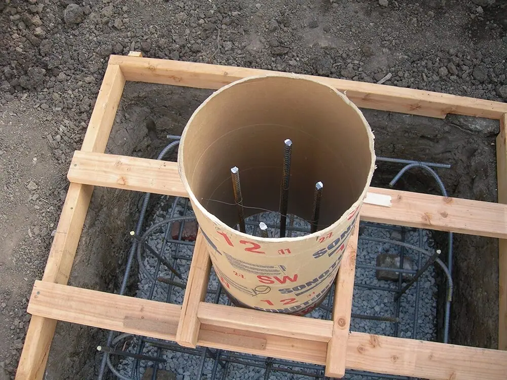 Empattements en béton
